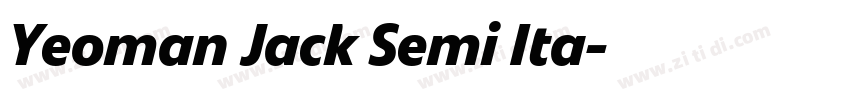 Yeoman Jack Semi Ita字体转换